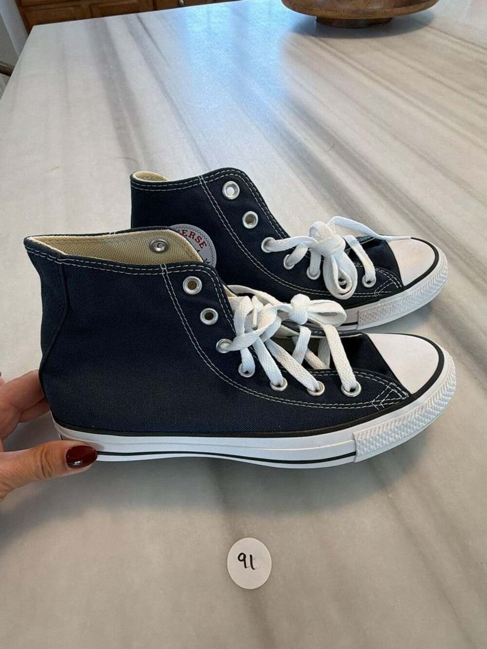Converse Chuck Taylor All Star High Top Size M5W7 Navy Blue Canvas, no box,